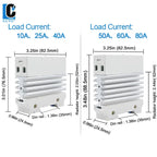 LCTC DIN Rail Mounted Relay SSR Slim Solid State Relay With Heat Sink DC Control AC 10A 25A 40A 50A 60A 80A Industrial Relay