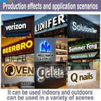 3D Custom Luxury LED Luminous Acrylic Metal Wall Letters - Business Logo Signboard for Cafe Wall Decor & Commercial Advertising