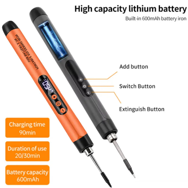Electric Soldering Iron Set USB Wireless Digital Display Mini Soldering Iron Type C Interface Repair Welding Tools NEW 2026