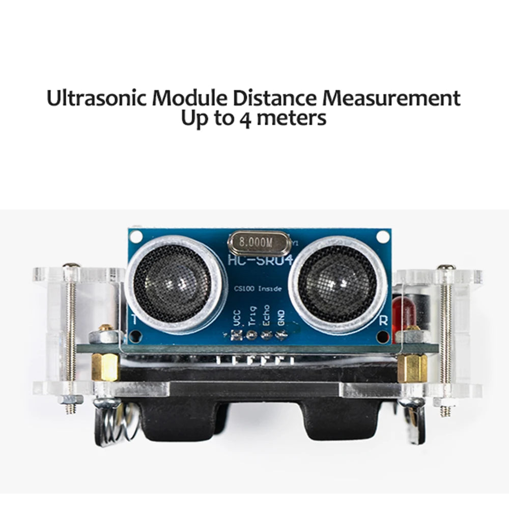 DIY Ultrasonic Rangefinder Kit 0-4M Distance Measuring Car Reverse Radar Alarm 51 Single Chip STC Electronic Welding Parts