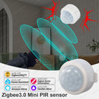 Zigbee PIR Motion Sensor Human Body Infrared Detector Home Security Alarm Movement Detection Sensor Works With ZHA Zigbee2MQTT