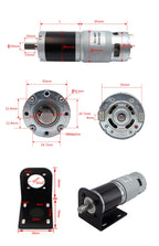 42GP-775 Planetary Gear Reduced DC Motor, 12V/24V, 10mm Output Shaft All-Metal Gears Torque up to 253KG Reversible Brushed Motor