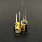 5pcs 100uF 25V NICHICON FG(Fine Gold) 8x11.5mm 25V100uF MUSE Top Grade Audio Capacitor
