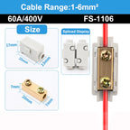 New Conductor Brass High Power Splitter Large Current Universal Quick Terminal Block Terminal Blocks Electrical