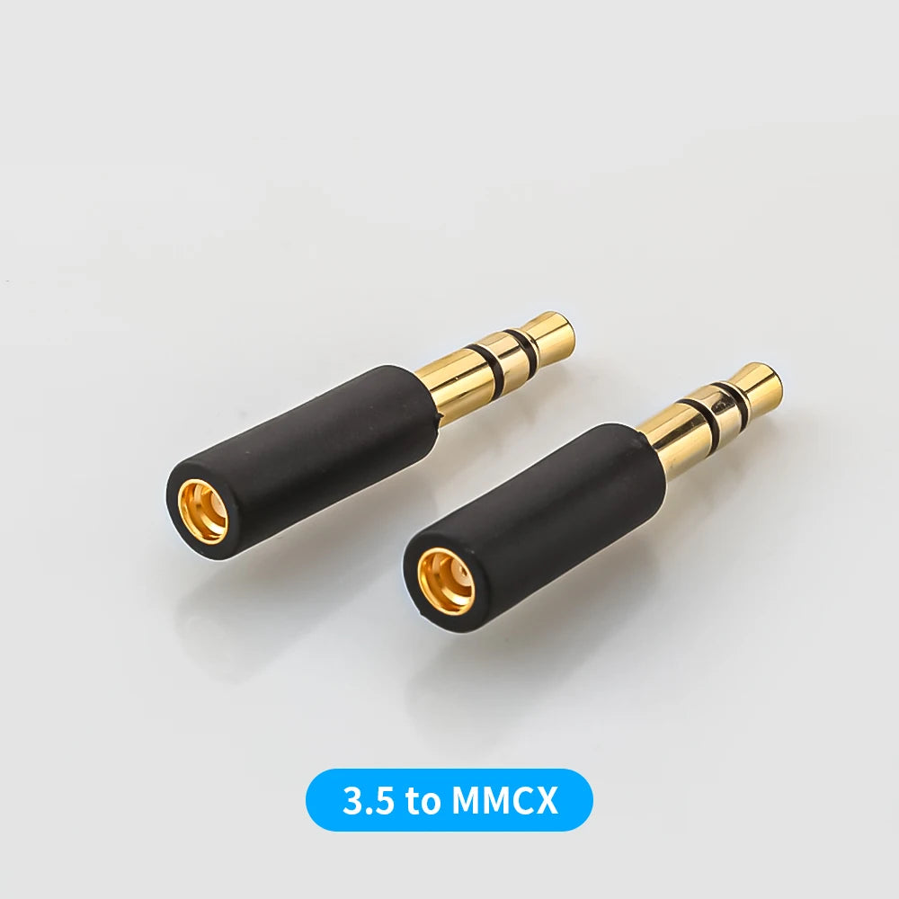 1 Pair 3.5mm to MMCX Adapter/0.78mm Pins for M1 M2 ZX-1 WTD-3 Headphones Conversion Pin DIY Stereo Headset