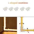 COB Connector 8mm 5-24v 2pin LED Strip Terminal Extension Wire LED Connectors Fixed Clips For Pin No Dark Area Single Dual End