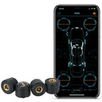 Bluetooth 4.0 5.0 Car Tire Pressure Sensor APP Display Android iOS BLE TPMS Universal External Alarm Tire Pressure Sensors