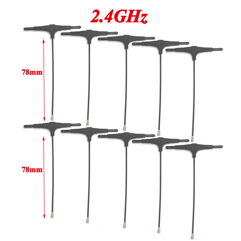 915MHz 2.4G T-type ELRS Antenna 78/120/220mm  IPEX 1 IPEX1 for FPV Drone TBS CROSSFIRE FRSKY R9mm R9MX ELRS Nano EP1 RX Receiver