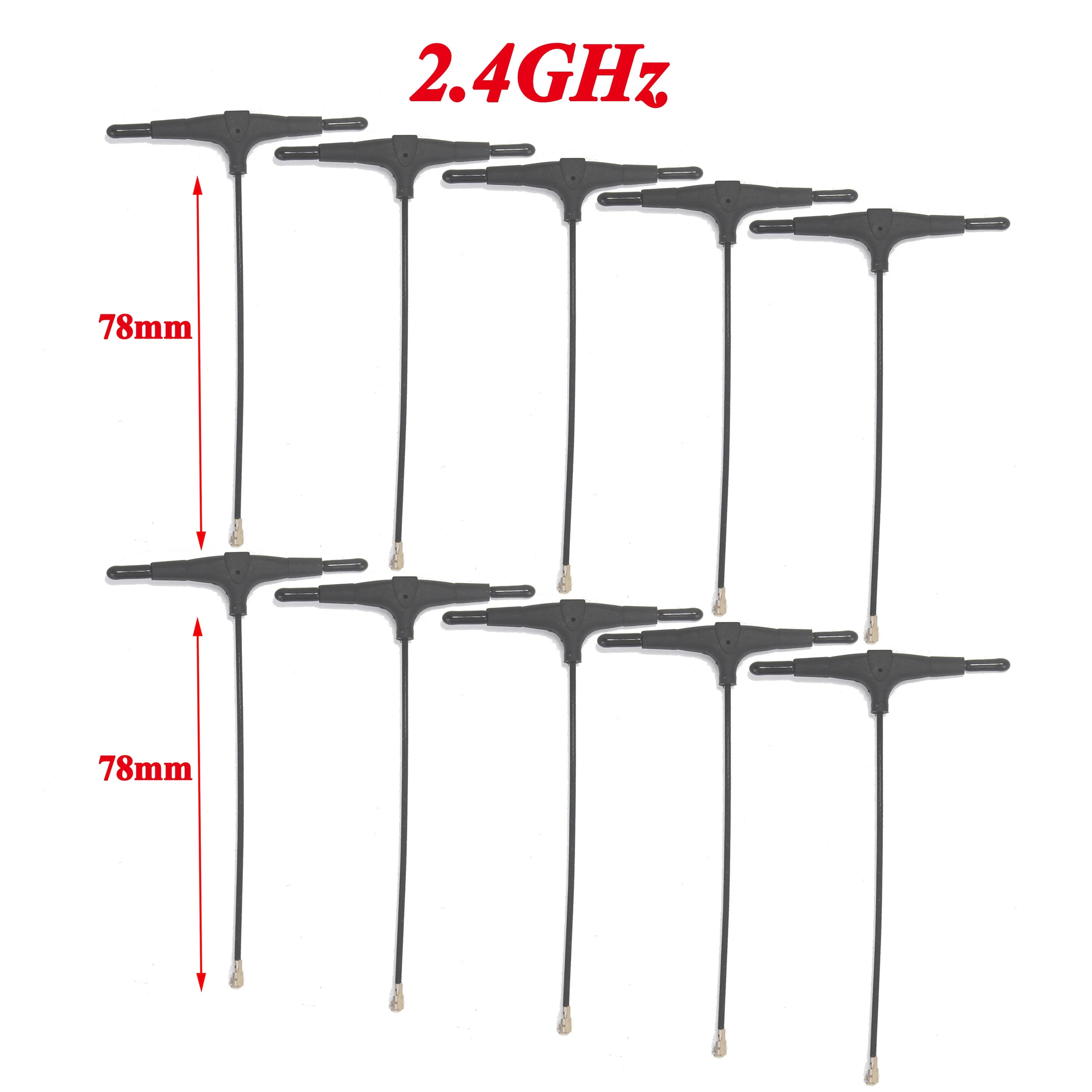 915MHz 2.4G T-type ELRS Antenna 78/120/220mm  IPEX 1 IPEX1 for FPV Drone TBS CROSSFIRE FRSKY R9mm R9MX ELRS Nano EP1 RX Receiver