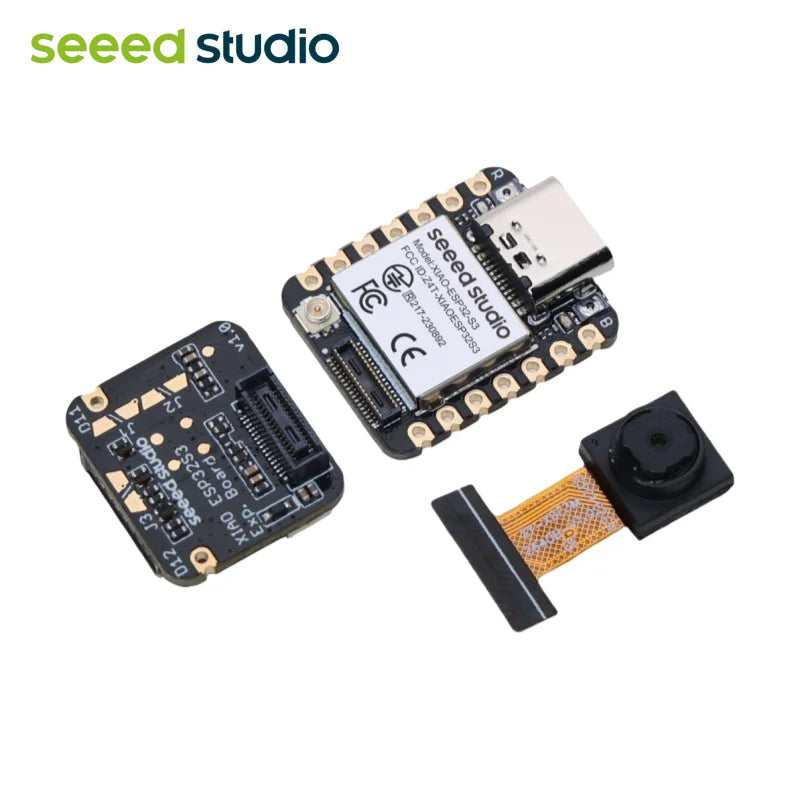 Seeed Studio XIAO ESP32 S3 Sense Seeeduino Xiao ESP32S3 Sense, OV3660 Camera Dev Board, 2.4GHz Wi-Fi, BLE, Microphone, for Ardui