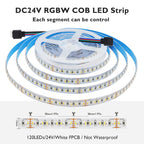 5m RGBW RGBWW Led Strip Light 4 Colors In 1 Chip 12V 24V 5050 120 60 108 LEDs Flexible Tape Ribbon RGB Warm White DC Home Decor