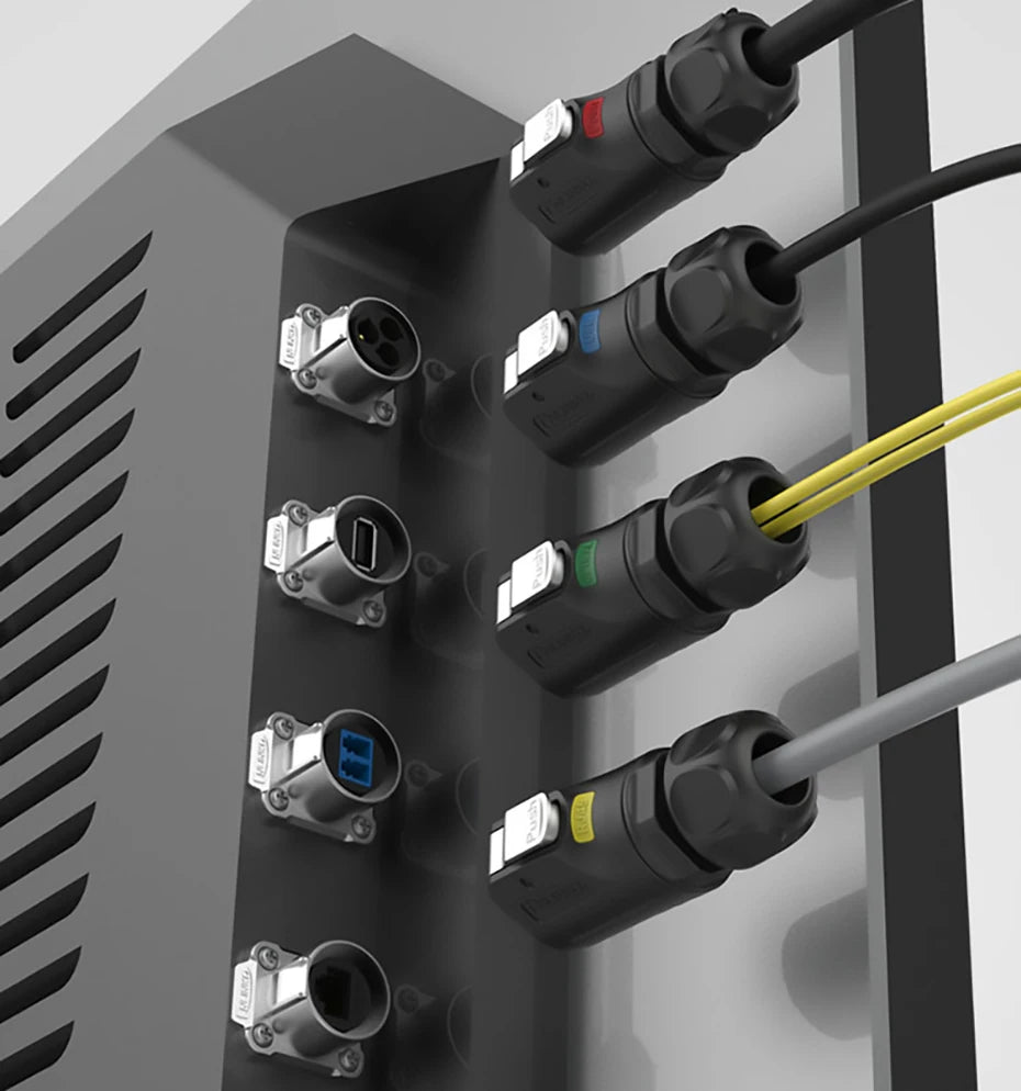 CNLINKO M24 Fiber Optic Connector LC High Performance Single Mode Conenctor Quick Assembly Waterproof IP68 for Networking FTTH