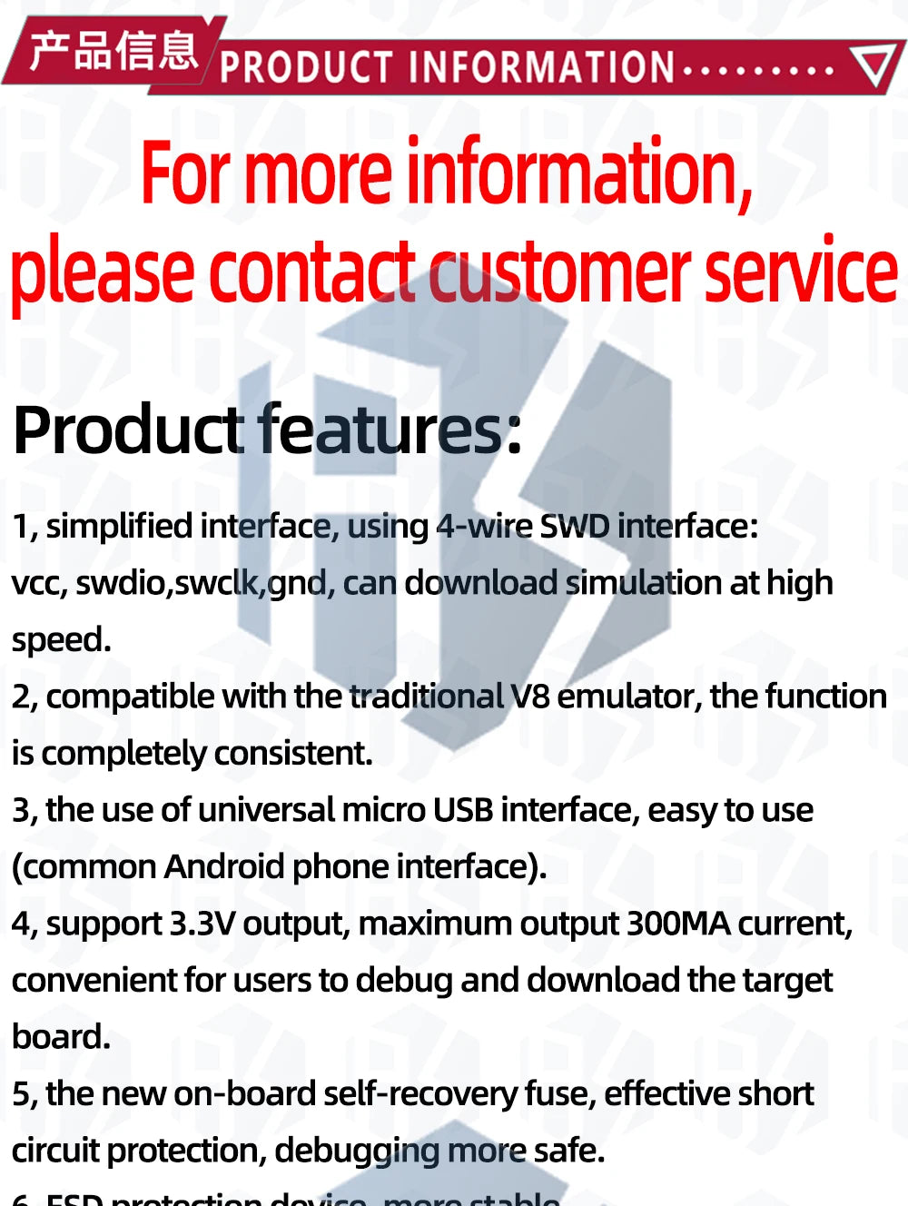 1~10PCS Compatible For j-link OBS ARM simulation debugger SWD programmer STM32 download Jlink generation V8