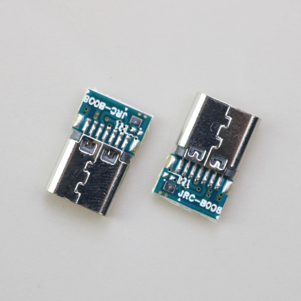 1/2/5/10 Pcs USB 3.1 Type C Connector 14 Pin Female Socket Receptacle Through Holes PCB 180 Vertical Shield USB-C