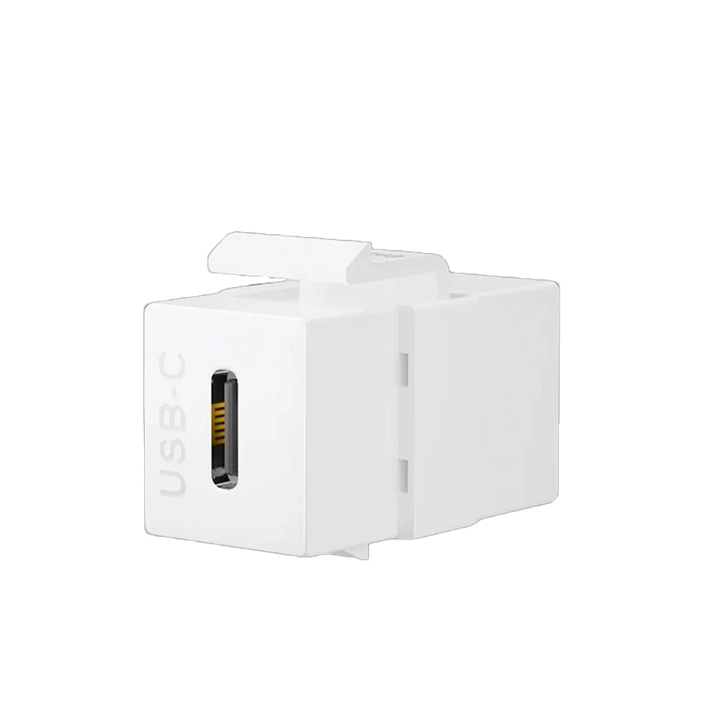 Female to Female Keystone Jack Adapter USB3.0 USB-A Type-C HDMI-Compatible 4K Snap-In Coupler Connector For Wall Plate Panel
