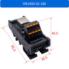 Quick Wiring  Din Rail Mounting Splitter Adapter RJ45 Female To Spring Termianl Block Module RJ45  Breakout Board