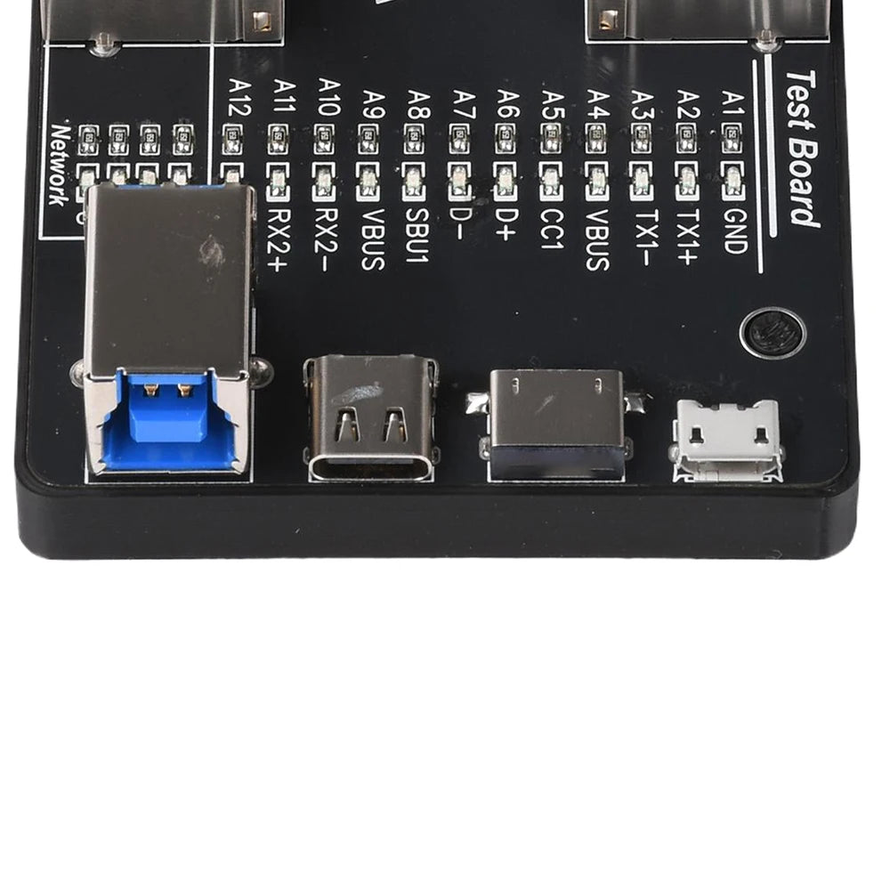 USB 3.0 Cable Tester Multifunctional Fault Detector Support RJ45/Lightning/Micro-B Test Wire Charging Tests Tool