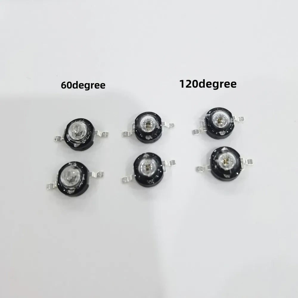 3Watt 3W High Power LED 850nm 940nm 730nm 60 90 120 Degree Infrared LED IR for Night Vision CCTV DIY
