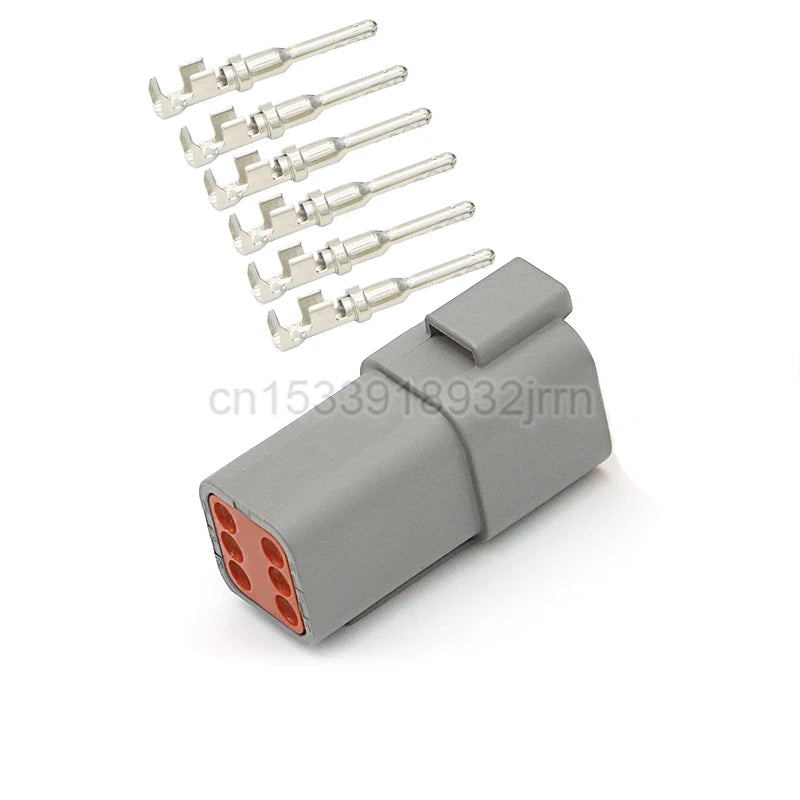 1Set DT Waterproof Automotive Connector Plug Kit DT06-2S/DT04-2P 3P 4P 6P 8P 12P Male Female Plug Socket For Automobile 22-16AWG