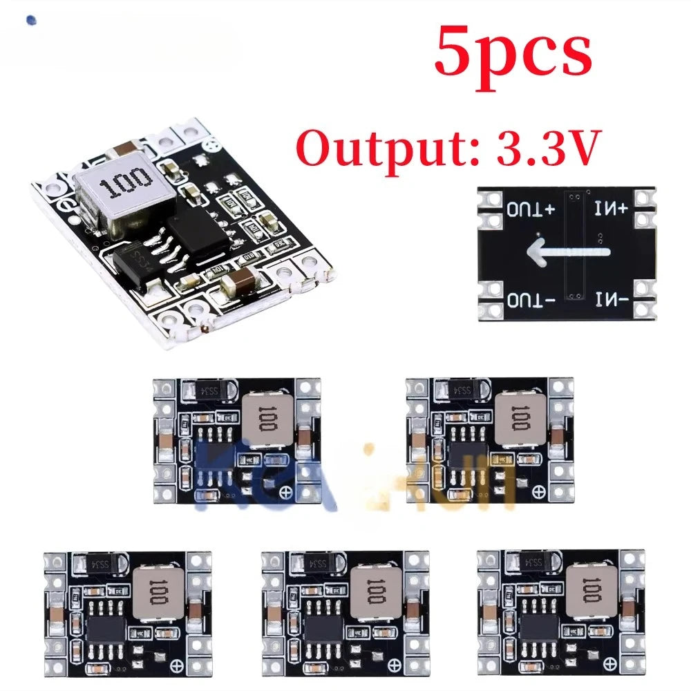 1pcs/5pcs 3.3V 5V 9V 12V Power Module Adjustable MP1584EN DC DC 3A Power Step-Down Descending Output Module LM2596
