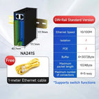 4 Channel Serial Server RS485 RS232 RS422 to Ethernet CDSENET NB144-V2 Series TCP UDP MQTT HTTP Modbus Storage Gateway Watchdog