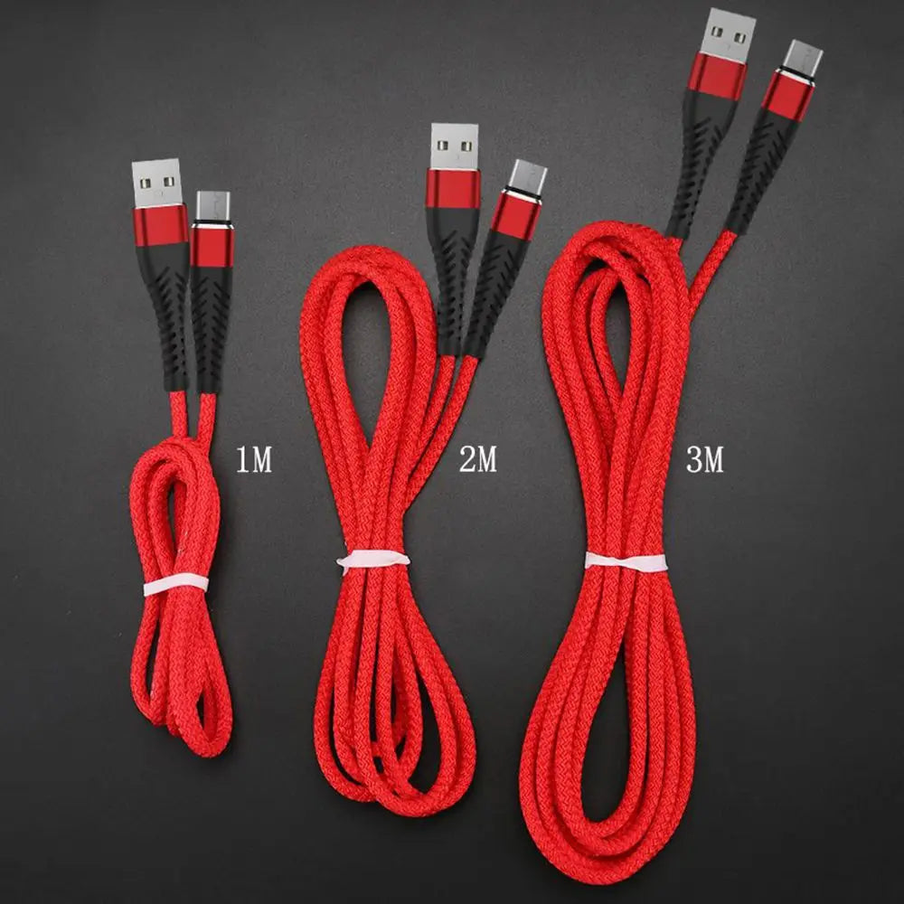 1 Pcs 1M 2M 3M 2.4A Fast Phone Charger Charging Cable Micro USB Cables USB C Cable USB Type C Cable Type-C Charger