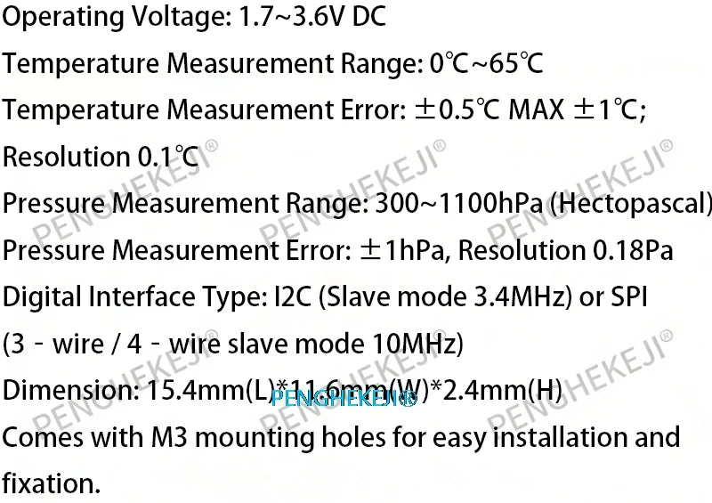 1/5/10/30/50PCS GY-BMP280-3.3 high precision atmospheric pressure sensor module altimeter BMP280-3.3