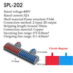 25PCS Electrical Cable Connectors Push-in Quick Terminal Blocks LED Cable Wiring Tool Wire Connectors Rail Installation Model