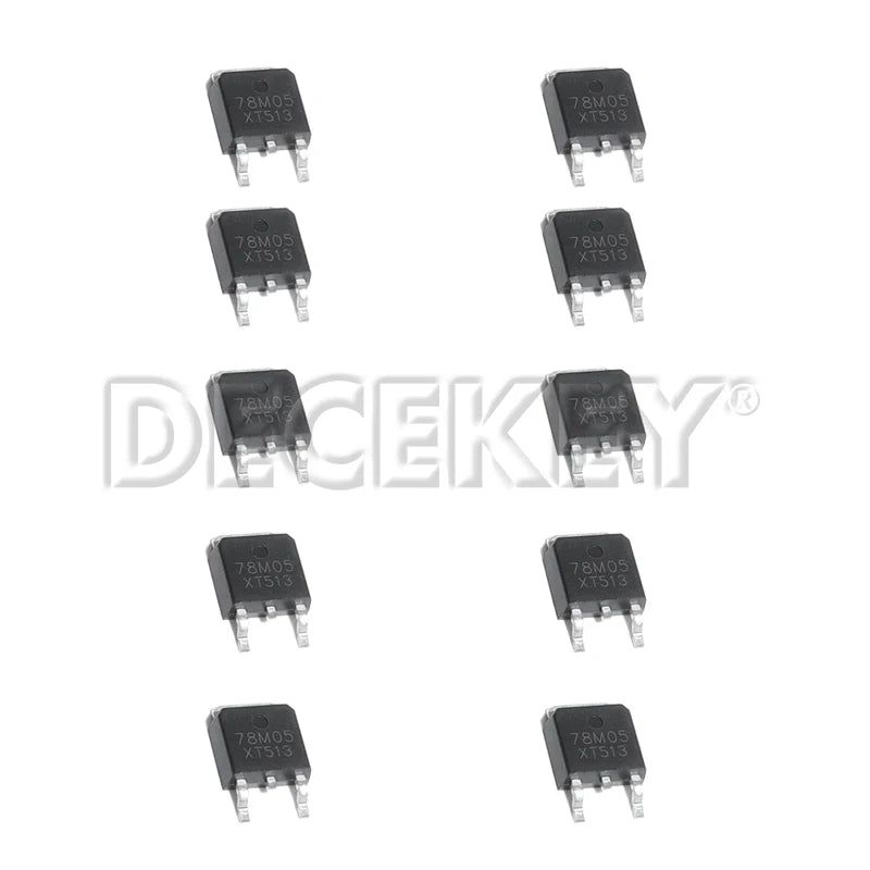 10/50PCS 78M05 LM7805 TO-252 7805 1000MA 5V NEW Three-terminal Voltage Regulator Tube