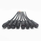 1Pair M12 Waterproof 2 3 4 5 Pin IP65 Screw Type Power Cable Wire Plug for LED Strips Male Female Jack Connector
