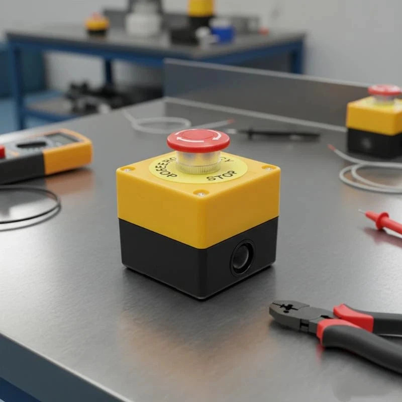 dailyWaterproof Emergency Stop Push Button Box 10A Safety Power Off  for Factory Automation and Equipment Protection