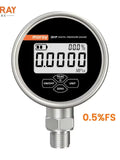 Moray  LCD Display 304 Stainless Steel High Pressure Manometer Mini Digital Pressure Gauge High Accuracy ME261P