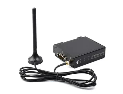 Waveshare Rail-mount SX1262 LoRa Data Transfer unit, RS232/RS485/RS422 To LoRa, Suitable For Sub-GHz Band Data Acquisition