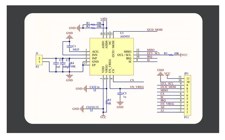GY-AS3935 AS3935 Light-ning Detector Digital Sensor SPI I2C Interface Distance Detection For Arduino