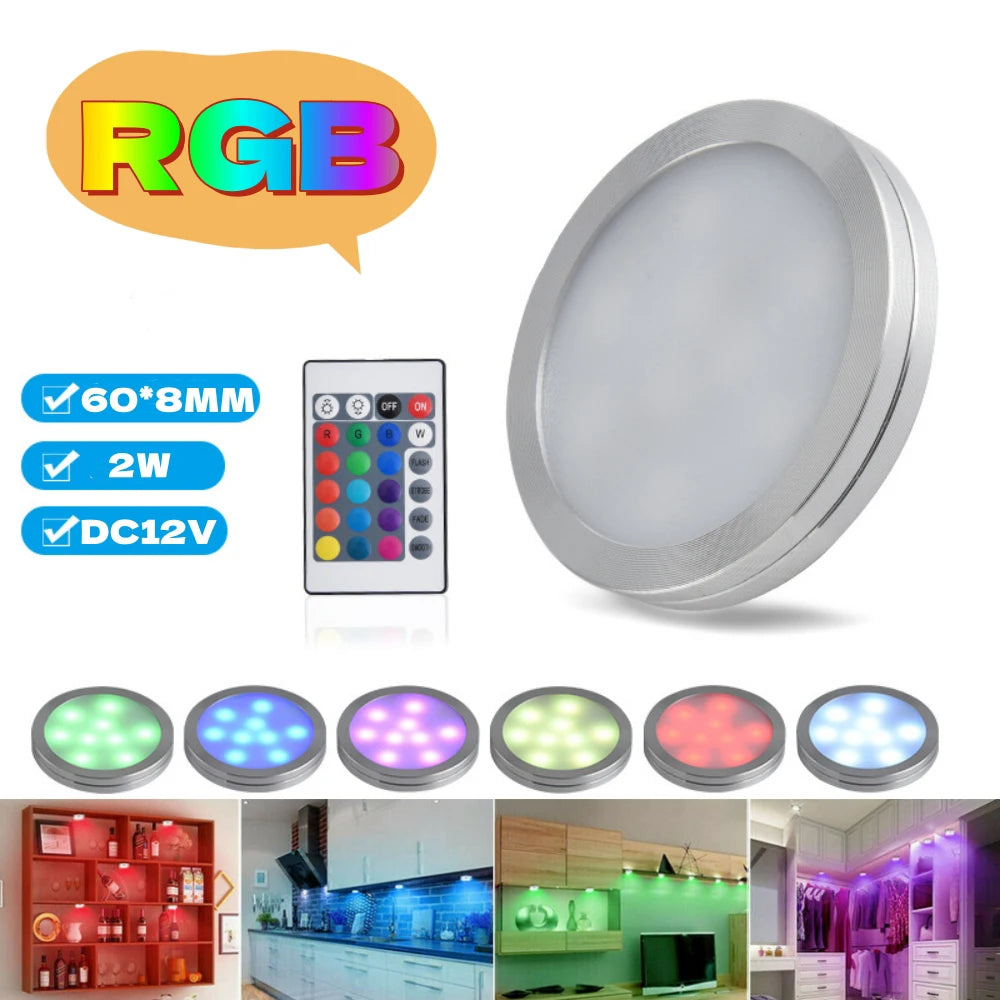 1 2 3 5 6 8 Lihgts RGB LED Cabinet Light 12V WiFi Bluetooth 24Key 44Key Remote Control Power Kit for Kitchen Wardrobe Lighting