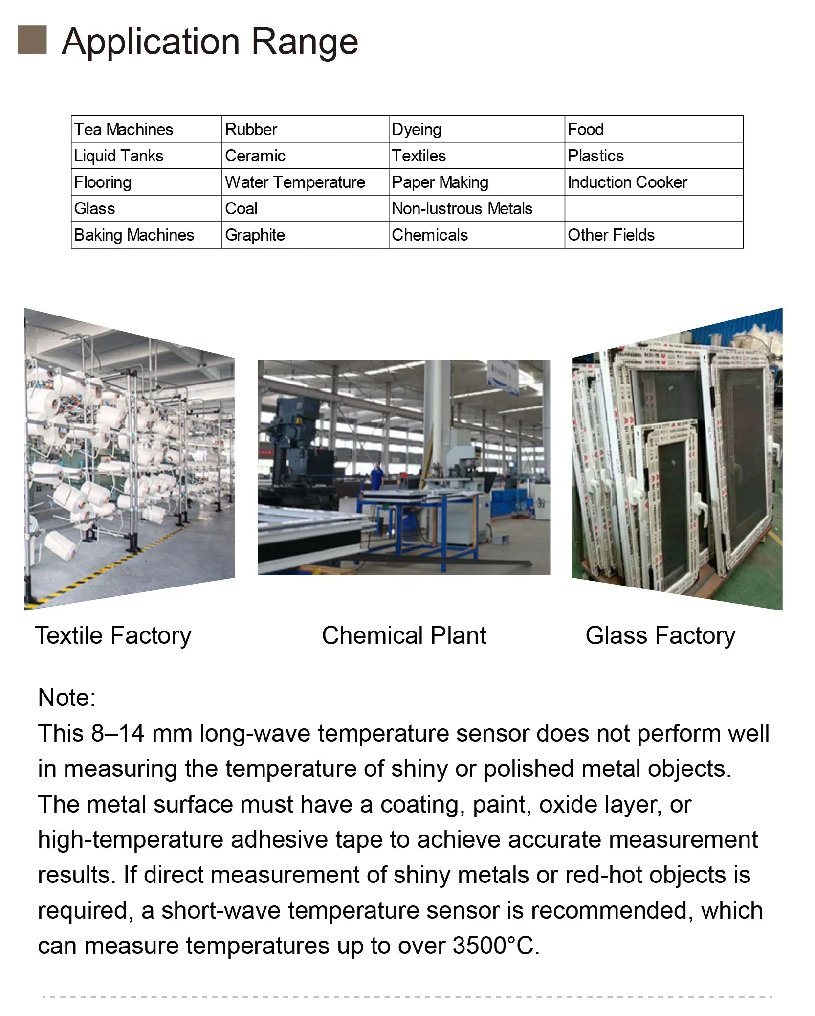 Industrial Non-contact Online Infrared Thermodetector Probe High Temperature Infrared Temperature Sensor Transmitter 4-20ma