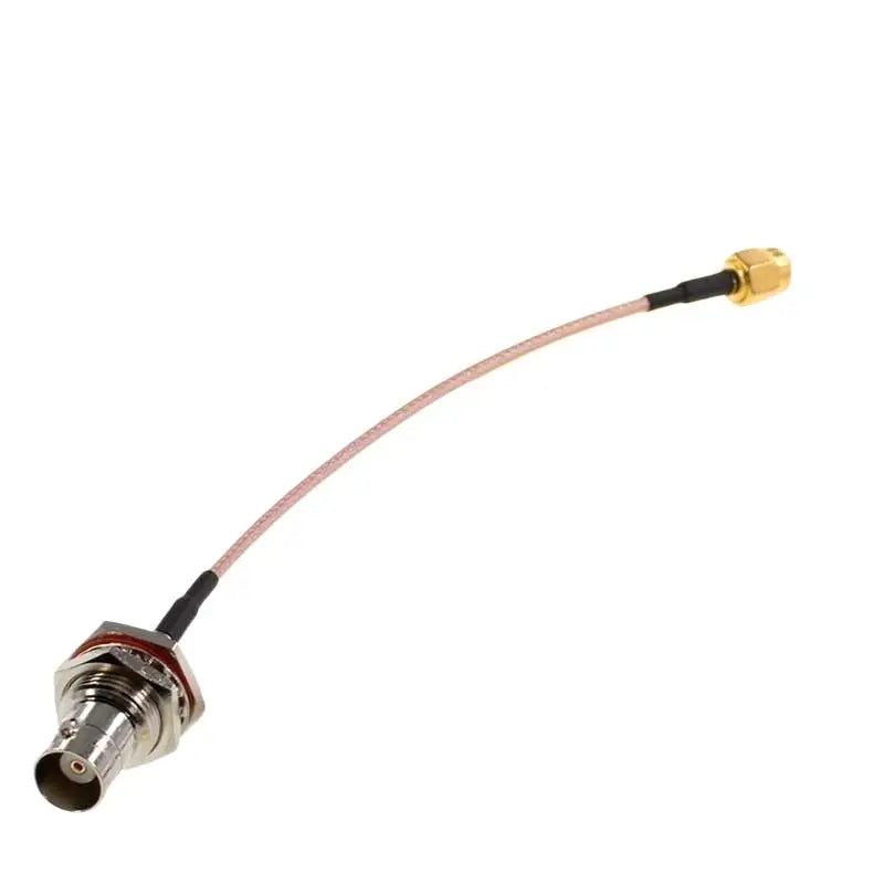 SMA to BNC Plug Adapter 1Pcs RP-SMA Male Female Plug with Nut Bulkhead Jack High Performance for CCTV Camera