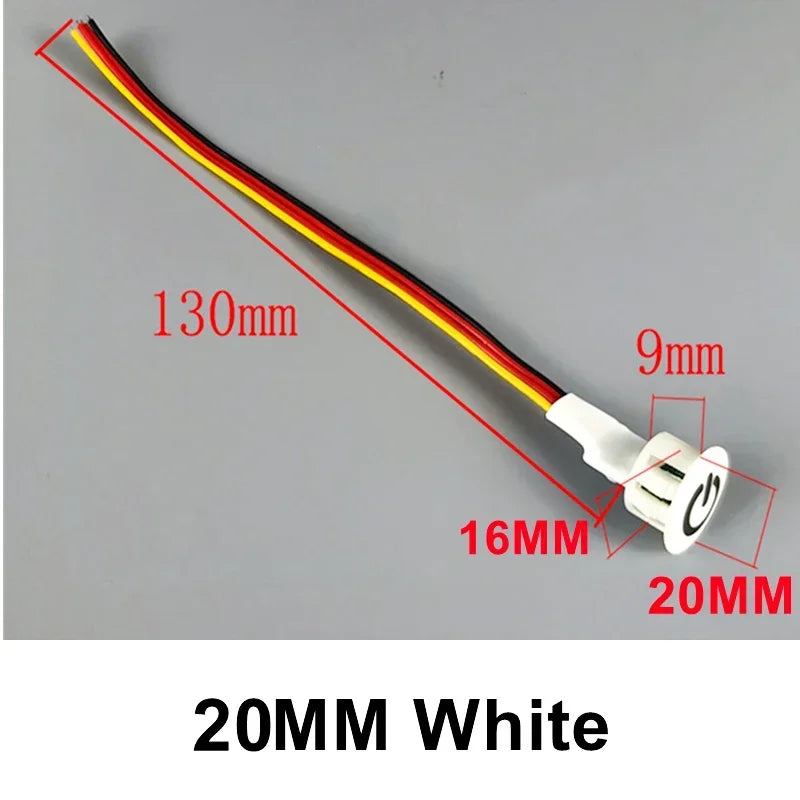 13 16 20MM Dimmable Touch Sensor Button Switch DC5V 12V 24V Smart Controller Home Light Strip Embedded LED Dimmer Controller