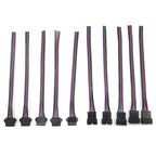 30/50/100pairs 2pin 3pin 4pin 5pin 6pin 15cm JST SM Connector Quick Male/Female Extension Cable For Lamp Driver CCTV Led Strip