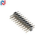 10pcs 2.54mm Double Row Male PCB Board Pin Header Connector Strip Pin Header 2 * 2/3/4/6/8/10/12/15/20/40P For Arduino