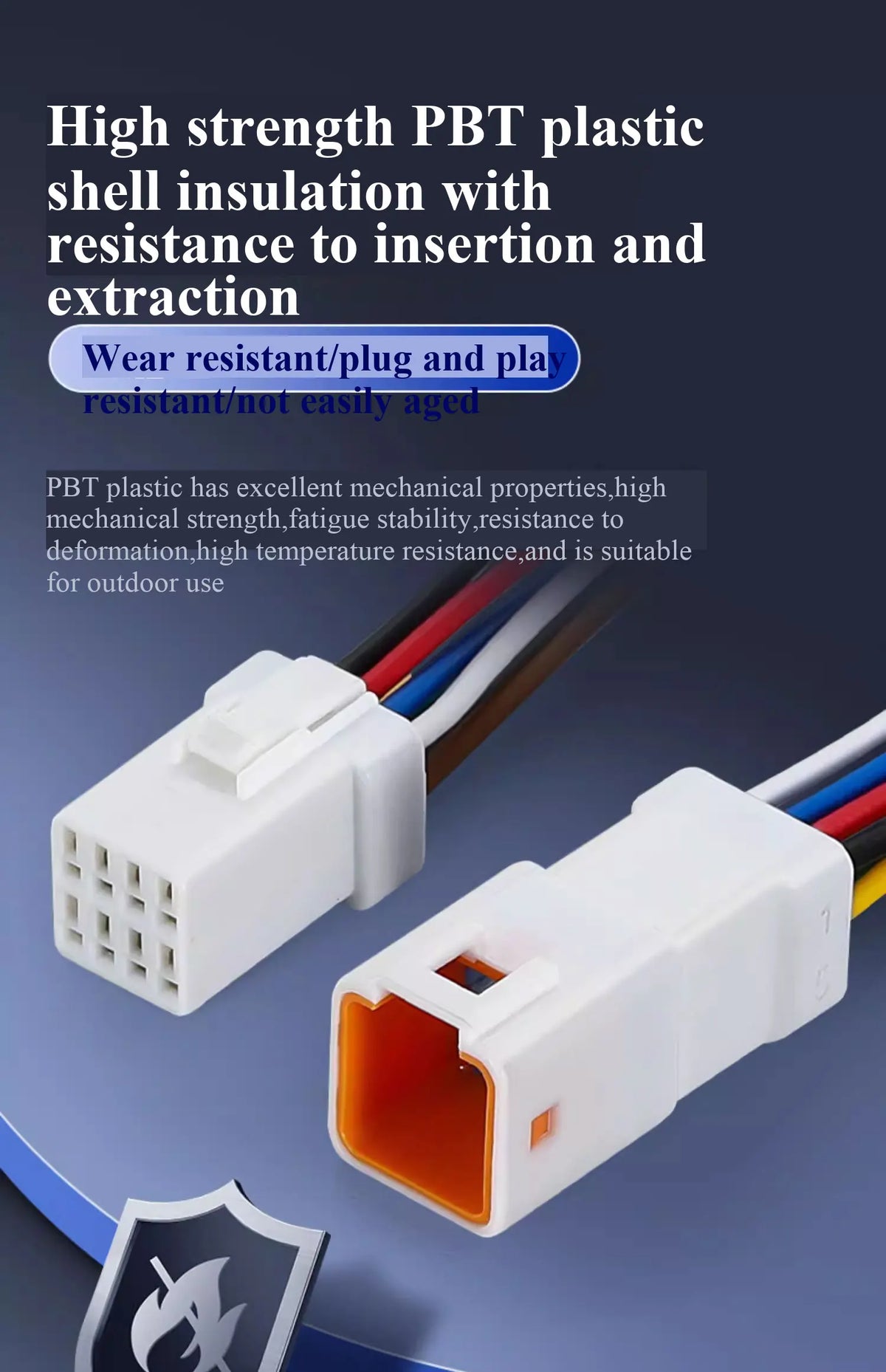 JCD Waterproof JST JWPF Connector 2P 3P 4P 6P 8P Male And Female Plug Socket 0.3m ² Wire Harness 02t/02r/03t/03r With 20CM Wire