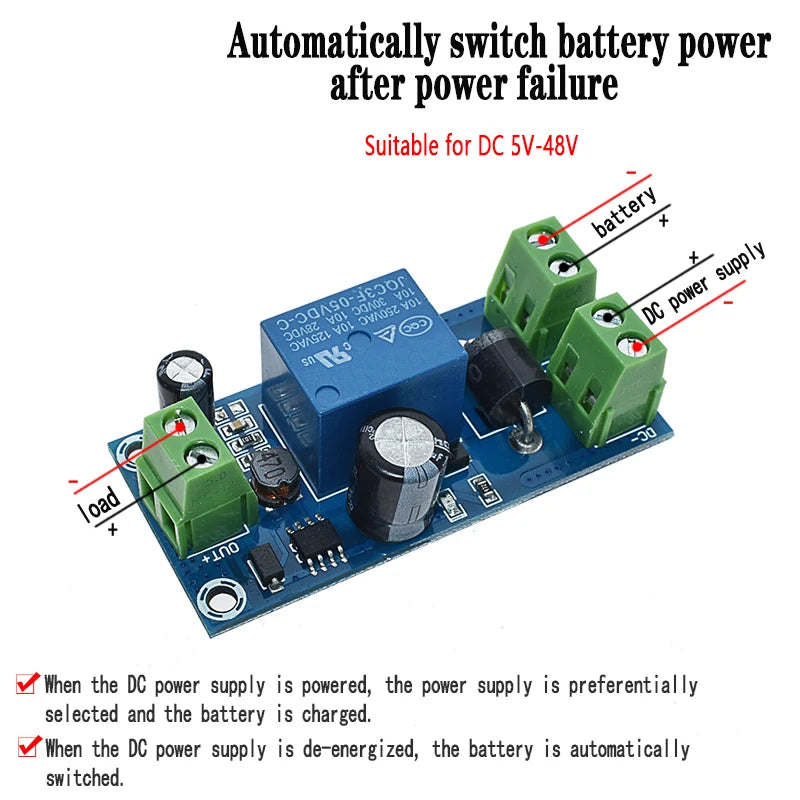 1-10PCYX850 Power failure automatic switching standby battery lithium battery module 5V-48V universal emergency converter XCW