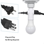 E26 E27 LED Bulb Base to US 2/3Prong Splitter Convert Polary Light Socket Switch AC Plug Garage Porch CCTV Camera Outlet Adapter