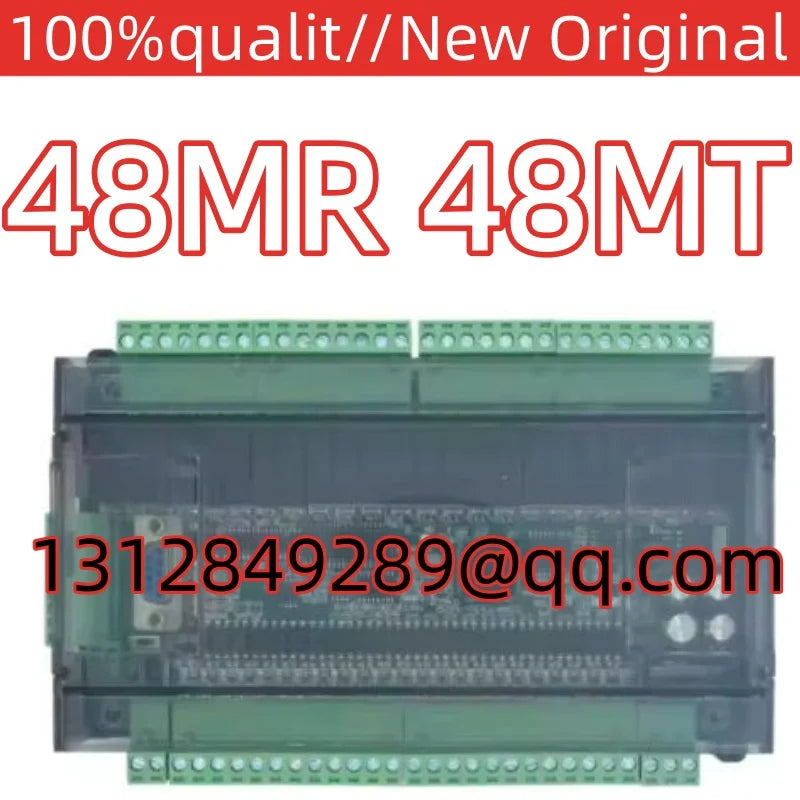 100% new original FX1N FX2N FX3U 48MR or 48MT, 6AD 2DA PLC RS232 RS485 Modbus RTU 24VDC