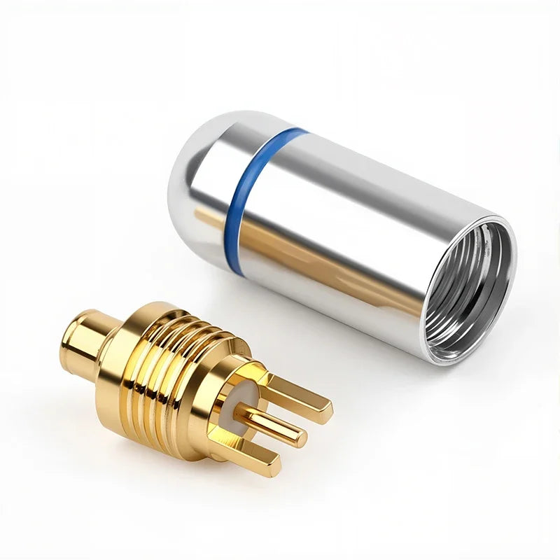 MMCX Male Plug Earphone Headphone Jack MMCX Connector for UE900 SE535 SE215 W10 W20 W30 DIY Accessories Black/Silvery