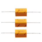 5W Aluminum Housing Power Resistor 0.1R 2.7R Wirewound Resistor Assorted Resistance Values for Electronic Projects 5R 6R 80R 1K