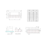 20PCS PHD 2.0 Double Row Connector 2MM Pitch Male Header 2 x 2P 3P 4P 5P 6P 7P 8P 9P 10 Pin PHD2.0 Straight Pin Bent Pin Socket