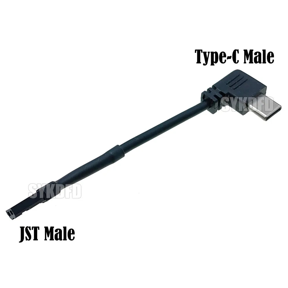 Motorcycle Interface USB-Micro Type C 90 Degree Male+JST Plug USB To JST/SYP Terminal Interface Cable Connector