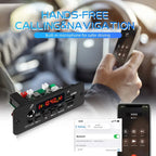 10W Digital Amplifier MP3 Decoder Board DC 5V Bluetooth 5.0 FM Support Microphone Car MP3 Player with Remote Controller