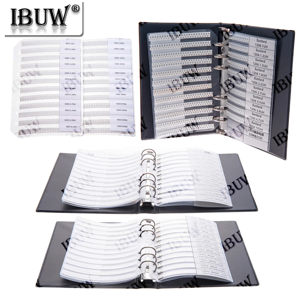 22/38/42/44/52Values 0402 0603 0805 1206 Multilayer Ceramic Inductor  Stackup Inductor SMD Sample Book 6.8UH 8.2UH 5.6UH 1.5UH